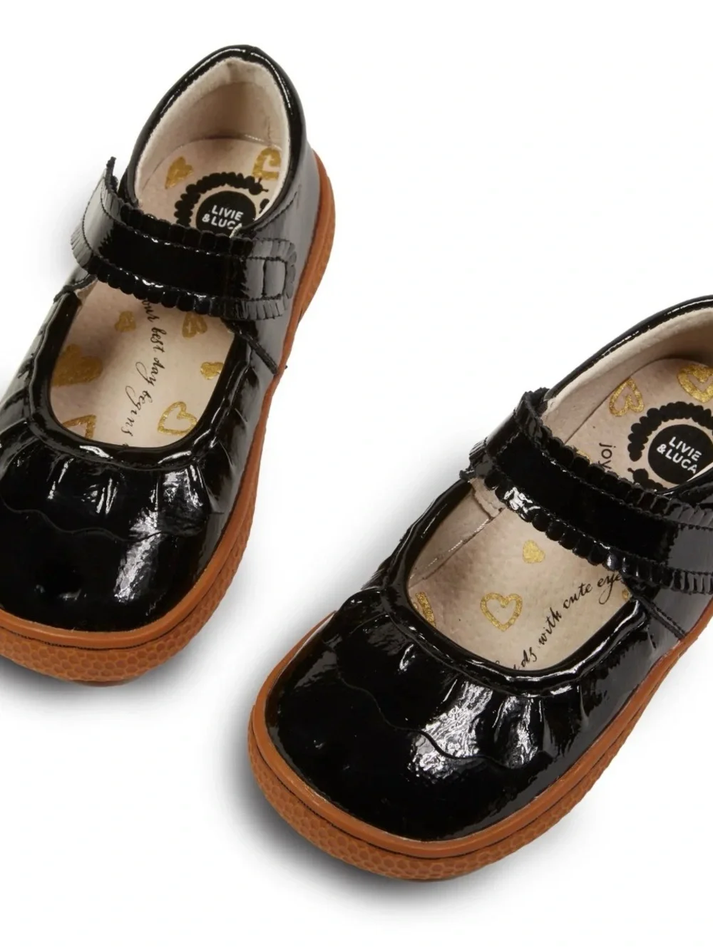 Livie & Luca Black Patent Mary Jane Shoes Sz 13